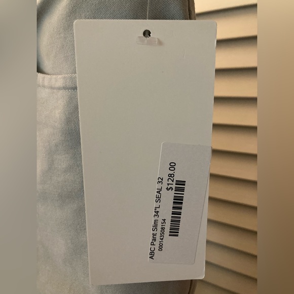 NWT Lululemon ABC Pant Slim Fit *Utilitech 32x34 - Seal - Picture 7 of 8